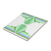 アールデコパターン（緑と青） タイル (側面)