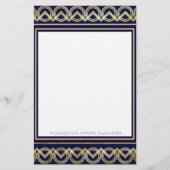 アールデコパーソナライズされた文具 便箋 (正面)