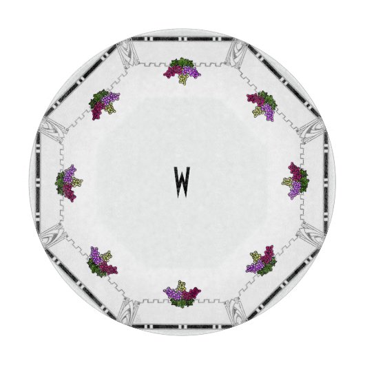 アールデコパーソナライズされた果実板 カッティングボード (正面)