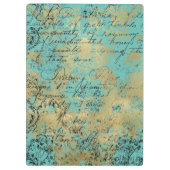 アールデコパーソナライズされた クリップボード (裏面)