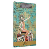 アールデコパーソナライズされた クリップボード (右)