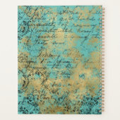 アールデコパーソナライズされた プランナー手帳 (裏面)