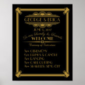 アールデコパーティー日イベントプランナー、サービス注文 ポスター (正面)