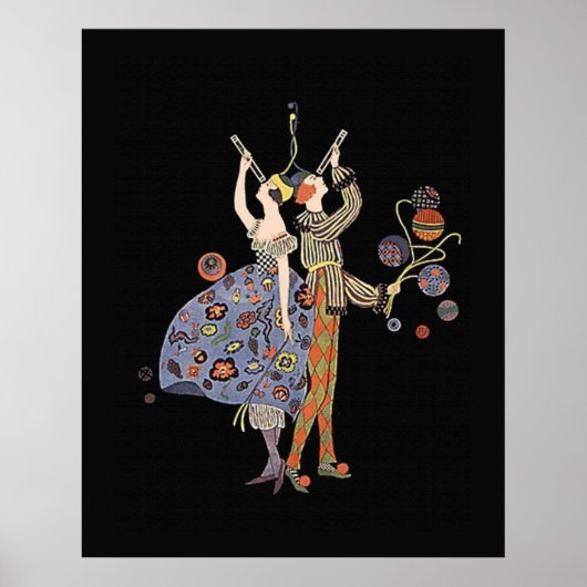 アールデコパーティーWW1資金調達パーティー ポスター (正面)