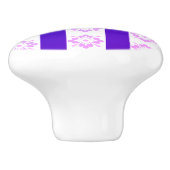 アールデコパープルセラミックプル セラミックノブ (側面)