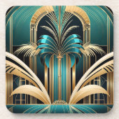 アールデコパームコースター – 6のセット コースター (正面)