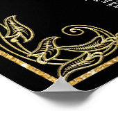 アールデコパールフローラギャツビー20s座席 ポスター (角)