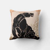 アールデコヒョウ枕 クッション (裏面)