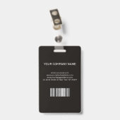 アールデコビジネスID バッジ (Back with Clip)