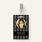 アールデコビジネスID バッジ (正面クリップ)