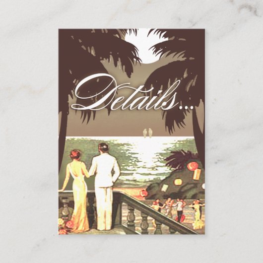 アールデコビーチ詳細レジストリカード エンクロージャーカード (正面)