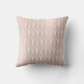 アールデコピンク赤面白の繊細な形状はかりで測 クッション (裏面)