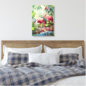 アールデコピンク キャンバスプリント (インサイチュ (寝室))