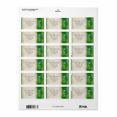 アールデコピーコックエメラルドグリーンマッチング出荷 ラベル (フルシート)