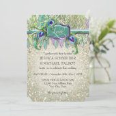 アールデコピーコックフェザーグリッタームービーチケット 招待状 (スタンド正面)