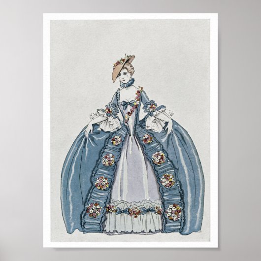 アールデコファッションイラストレーション ポスター (正面)