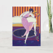 アールデコファッションスケッチバイジョージバービアカード カード (正面)