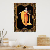 アールデコファッションプレートポスター ポスター (キッチン)