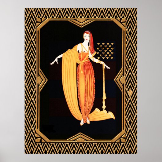 アールデコファッションプレートポスター ポスター (正面)