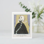 アールデコファッション夕べガウンバイバービエ ポストカード (スタンド正面)