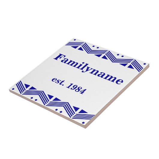 アールデコファミリ名 タイル (側面)