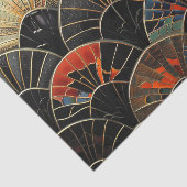 アールデコファンのオレンジと黒のハロウィーン 薄葉紙 (詳細)