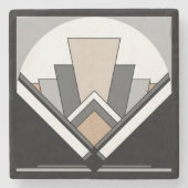 アールデコファンの表現 ストーンコースター (正面)