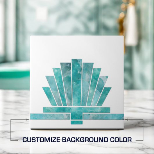 アールデコファンジオメトリ形状 – 背景の変更 タイル