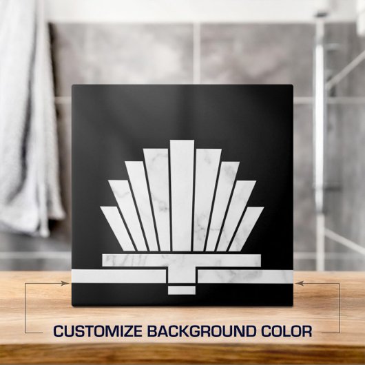 アールデコファンジオメトリ形状 – 背景の変更 タイル