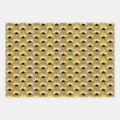 アールデコファンスタイル包装紙 ラッピングペーパーシート (正面3)