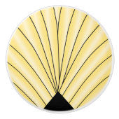 アールデコファンデザインイエローセラミックノブ セラミックノブ (正面)