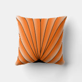 アールデコファンデザインオレンジ装飾用クッション クッション (裏面)