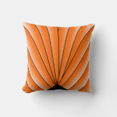 アールデコファンデザインオレンジ装飾用クッション クッション (正面)