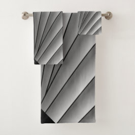 アールデコファンデザイングレーバスタオルセット バスタオルセット