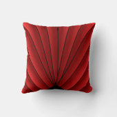 アールデコファンデザインレッド装飾用クッション クッション (裏面)