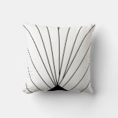 アールデコファンデザイン白黒 クッション (正面)