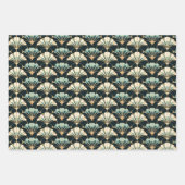 アールデコファンパターンマットラッピング紙シート ラッピングペーパーシート (正面)