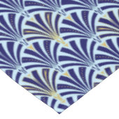 アールデコファンパターン-コバルトおよびスカイブルー テーブルクロス (アングル)