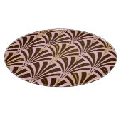 アールデコファンパターン – チョコレート カッティングボード (角)