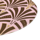 アールデコファンパターン – チョコレート カッティングボード (角)