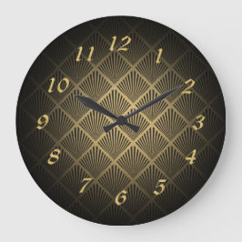 アールデコファンパターン ラージ壁時計
