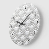 アールデコファンパターン ラージ壁時計 (傾斜)