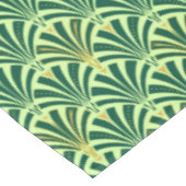 アールデコファンパターン – 松とミントグリーン テーブルクロス (アングル)
