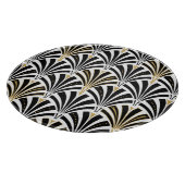 アールデコファンパターン – 白黒 カッティングボード (角)