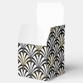 アールデコファンパターン – 白黒 フェイバーボックス (オープン)