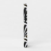 アールデコファンパターン – 白黒 Case-Mate iPhoneケース (裏面/左)