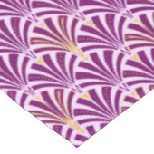 アールデコファンパターン – 紫と蘭 テーブルクロス (アングル)