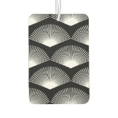 アールデコファンホワイトパターンブラック カーエアーフレッシュナー (裏面)