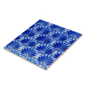 アールデコファン（青） タイル (側面)