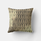 アールデコフェイクセピア黒金ゴールドシはかりで測ェル クッション (裏面)